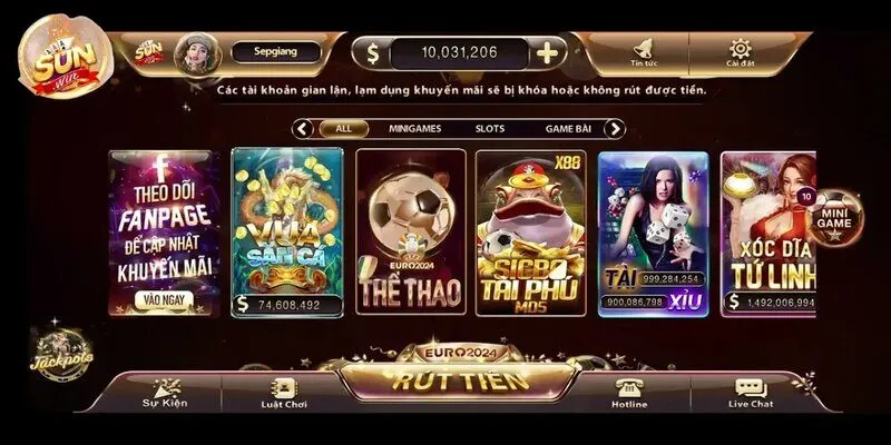 Đánh giá ưu điểm nổi bật của cổng game Sunwin